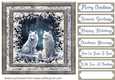 White Christmas forest animals card front 23