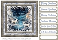 White Christmas forest animals card front 24
