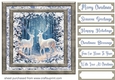 White Christmas forest animals card front 25