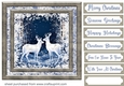White Christmas forest animals card front 26