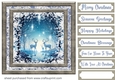 White Christmas forest animals card front 27