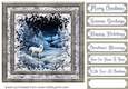White Christmas forest animals card front 28