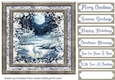 White Christmas forest animals card front 29