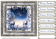 White Christmas forest animals card front 31