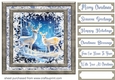 White Christmas forest animals card front 32