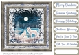 White Christmas forest animals card front 34