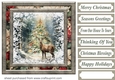 Snowflake reindeer card front 2