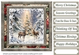 Snowflake reindeer card front 3