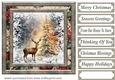 Snowflake reindeer card front 4