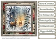 Snowflake reindeer card front 5