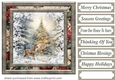 Snowflake reindeer card front 6