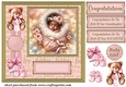 Ethnic new baby girl card front 4