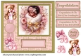 Ethnic new baby girl card front 5