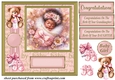 Ethnic new baby girl card front 10