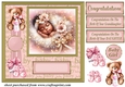 Ethnic new baby girl card front 11