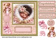 Ethnic new baby girl card front 12