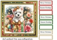 Christmas Westie card front 2