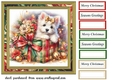 Christmas Westie card front 3
