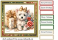 Christmas Westie card front 4