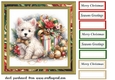 Christmas Westie card front 5