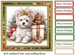 Christmas Westie card front 6
