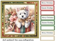 Christmas Westie card front 8