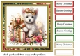 Christmas Westie card front 10