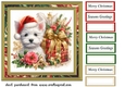 Christmas Westie card front 12