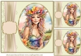 3 Floral crown fairy card front/toppers 4