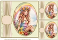 3 Floral crown fairy card front/toppers 8