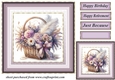 Lilac floral card front 1