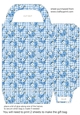 Blue gingham floral gift bag 7