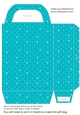 Blue tufted diamond gift bag