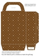 Brown tufted diamond gift bag 1