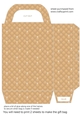 Brown tufted diamond gift bag 2