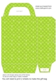 Green tufted diamond gift bag 1