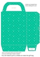 Green tufted diamond gift bag 2