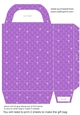 Purple tufted diamond gift bag 1