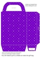 Purple tufted diamond gift bag 2