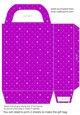 Purple tufted diamond gift bag 3