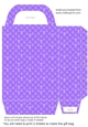 Purple tufted diamond gift bag 4
