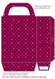 Red tufted diamond gift bag 1