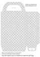 White tufted diamond gift bag