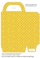 Yellow tufted diamond gift bag 1