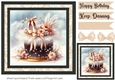 Ballerina Birthday cake card front 2