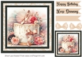 Ballerina Birthday cake card front 4