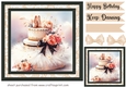 Ballerina Birthday cake card front 6
