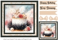 Ballerina Birthday cake card front 7