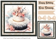 Ballerina Birthday cake card front 9