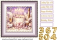 Lilac Birthday cake card front 2